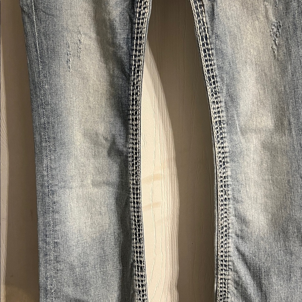 Rock Revival Light Blue Straight Leg Jeans - Picture 5 of 5